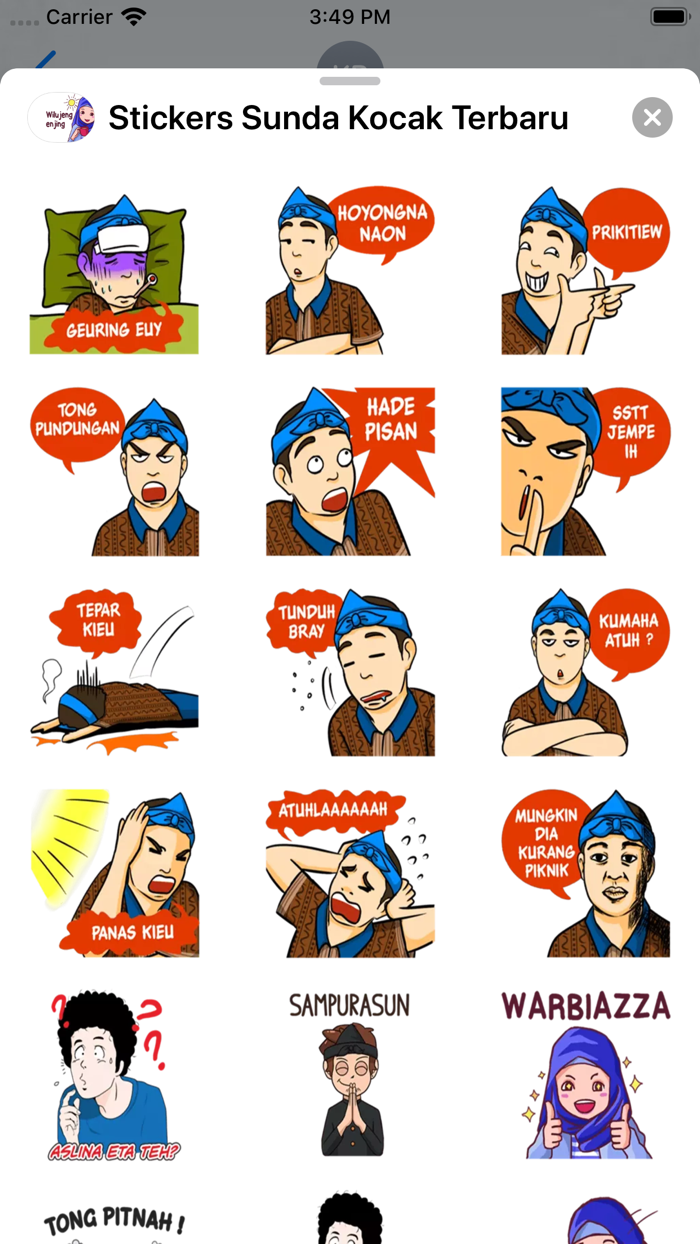 Stickers Sunda Kocak Terbaru