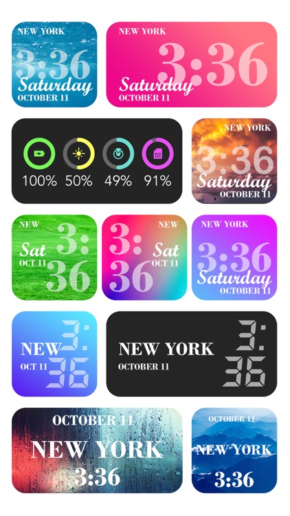 Digital Clock Color Widgets screenshot-0