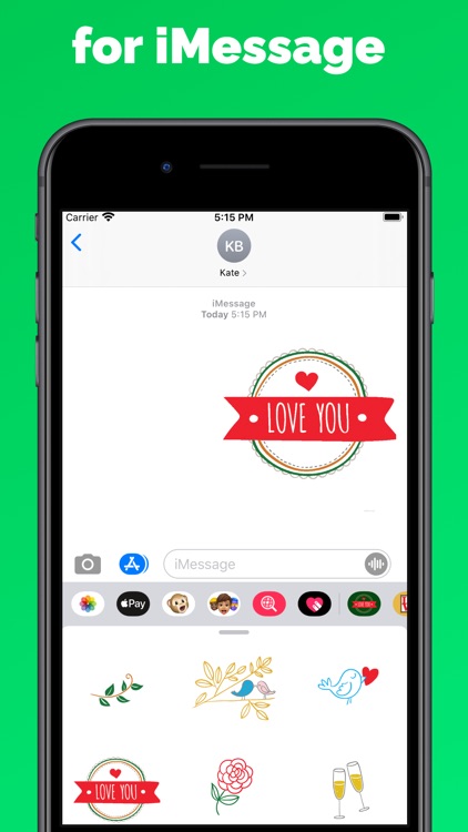 Love & hearts stickers & emoji