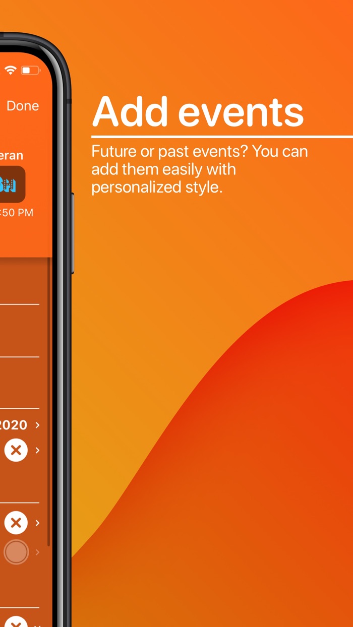 Final Countdown - Track events
