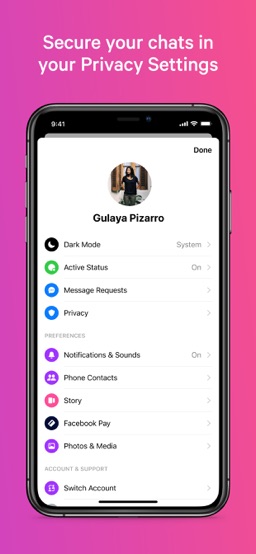 Messenger app screenshot