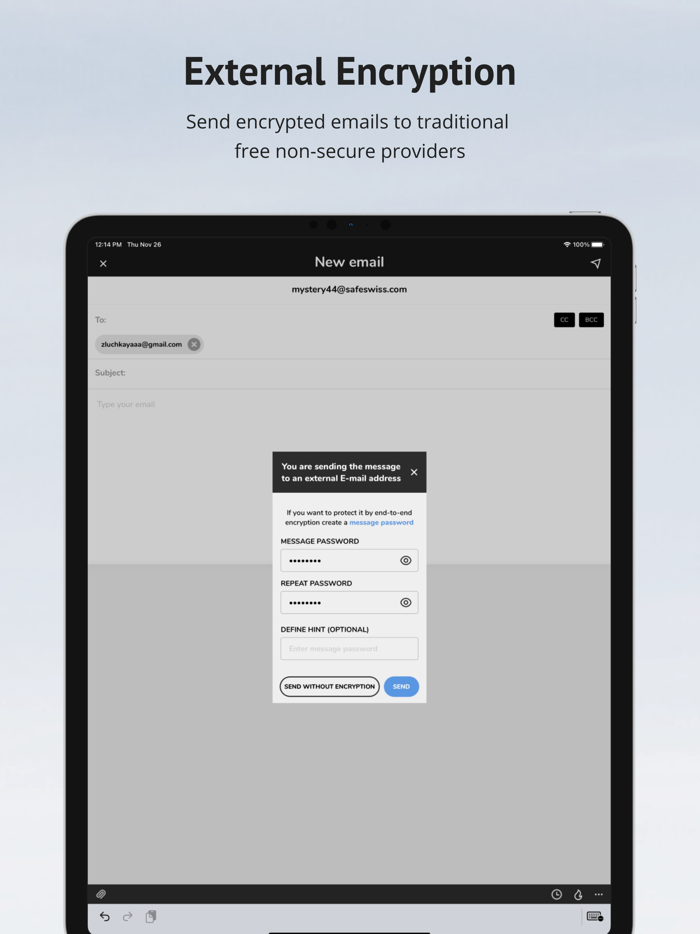 Encrypted platform SafeSwiss