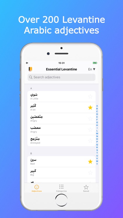 Levantine Arabic Adjectives