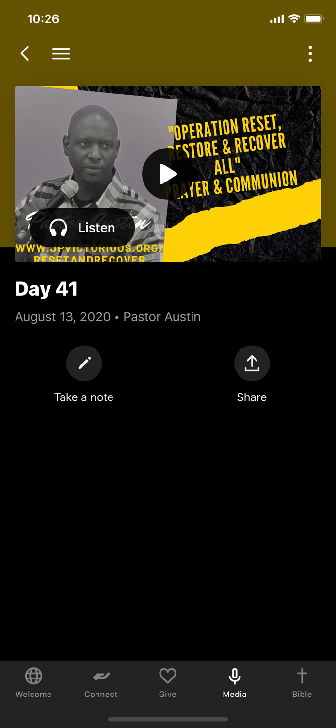 Pastor Austin  JP Victorious