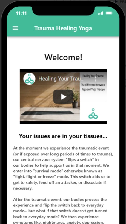 Trauma Healing Yoga Lite