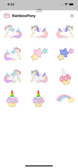 Game screenshot Rainbow Pony Stickers mod apk