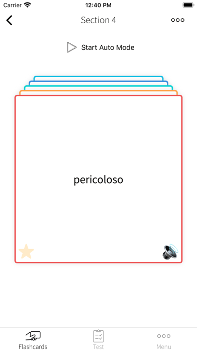 Practice Italian Spanish Words screenshot 3