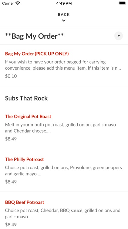 Red Rock Subs