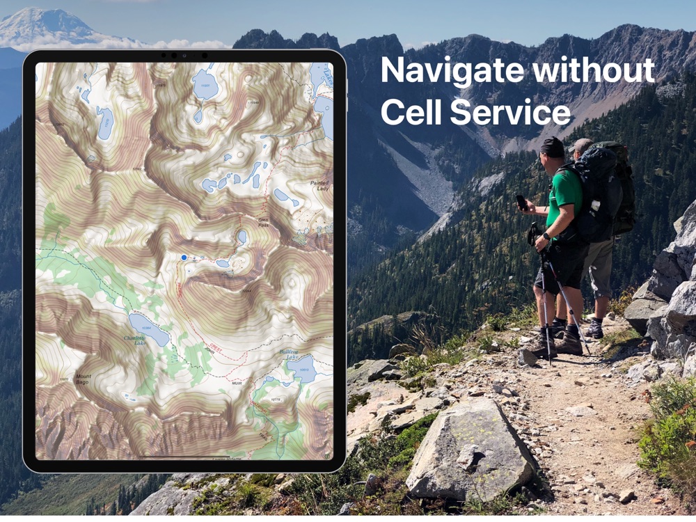 Topo Maps+ App for iPhone Free Download Topo Maps+ for iPad & iPhone