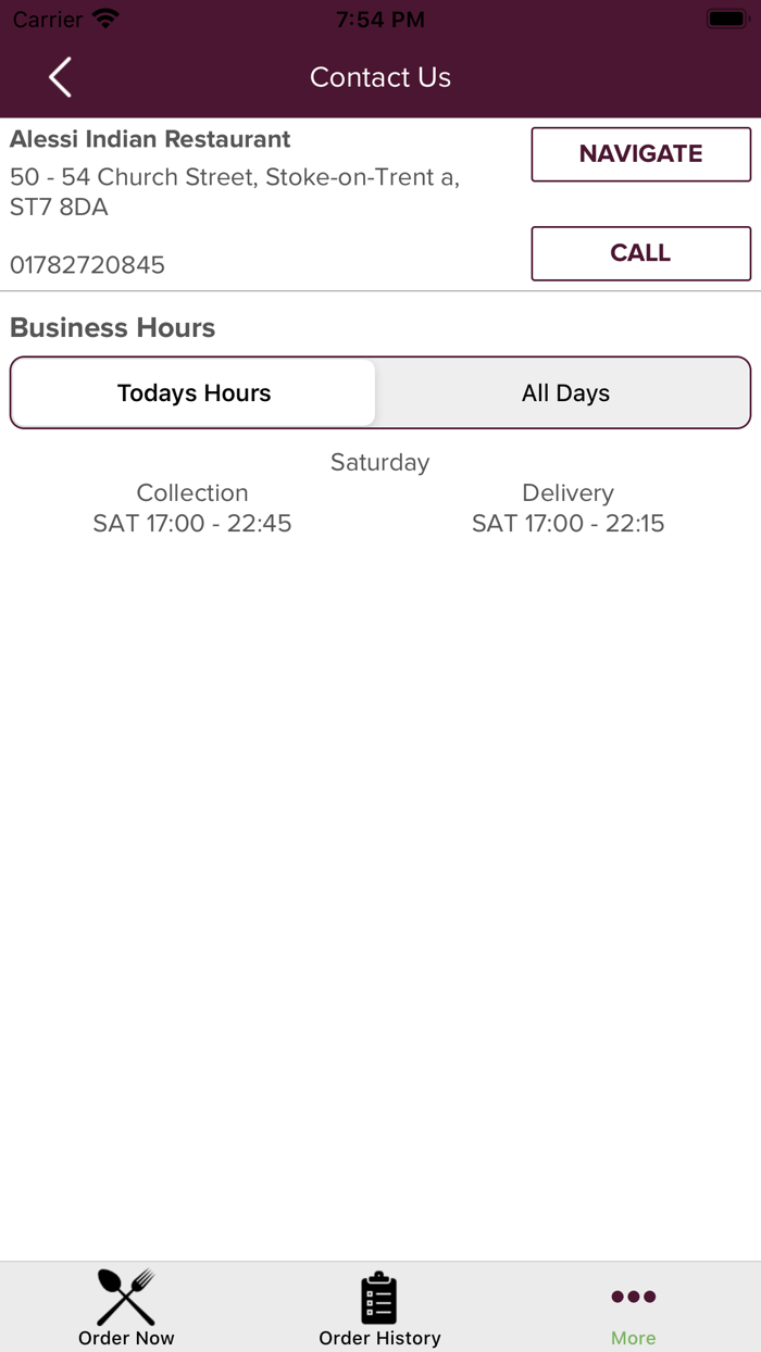 Alessi Indian Restaurant.