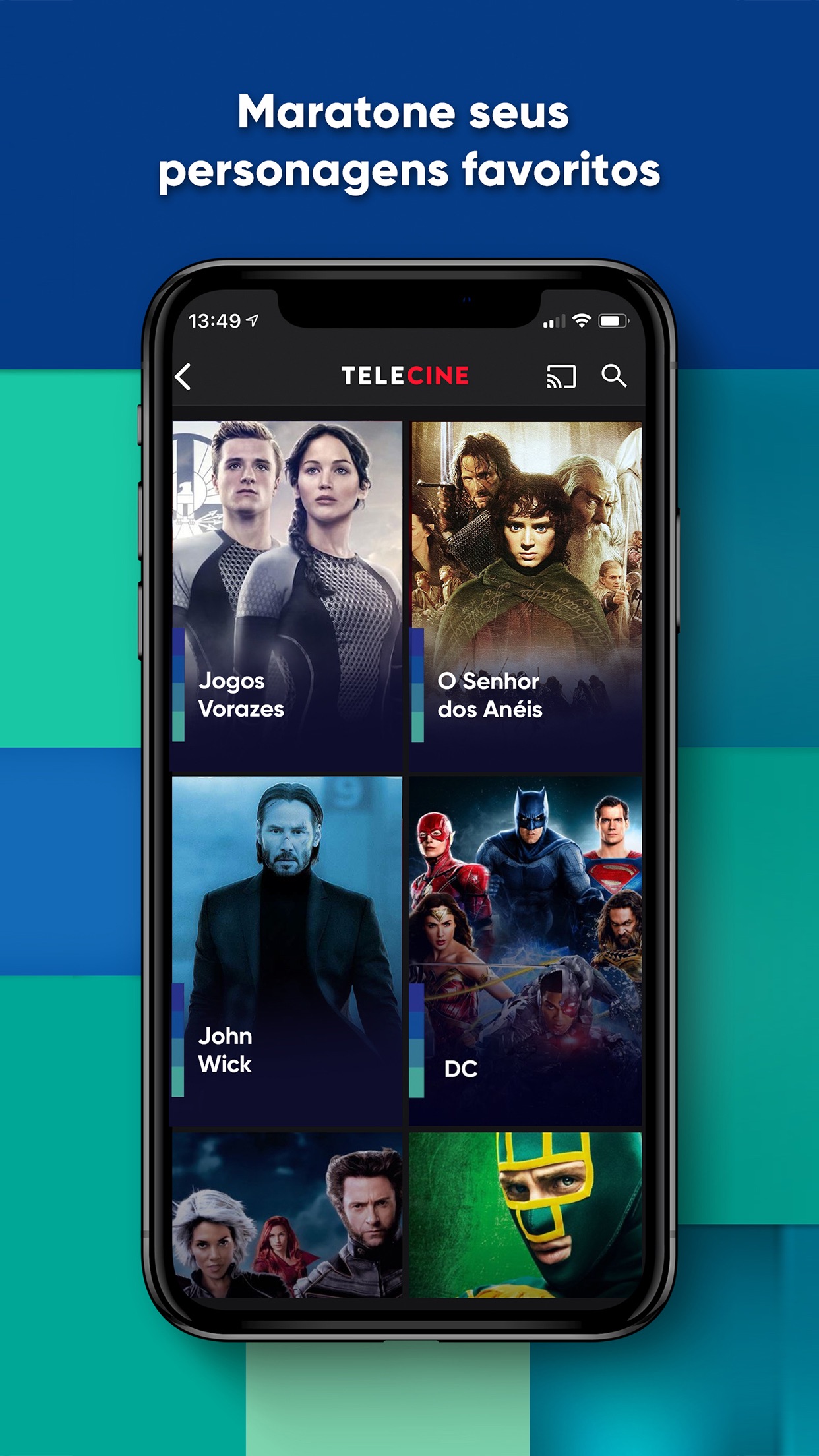 Screenshot do app Telecine – Filmes Online