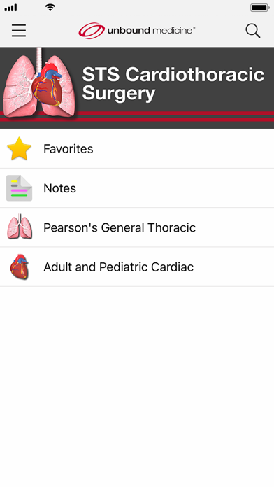 STS Cardiothoracic Surgery Screenshot