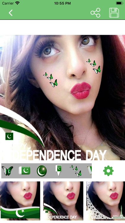 14 August Pak Flag Face Maker screenshot-5