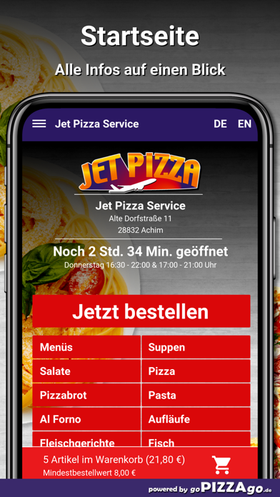 Jet Pizza Service Achim Screenshot