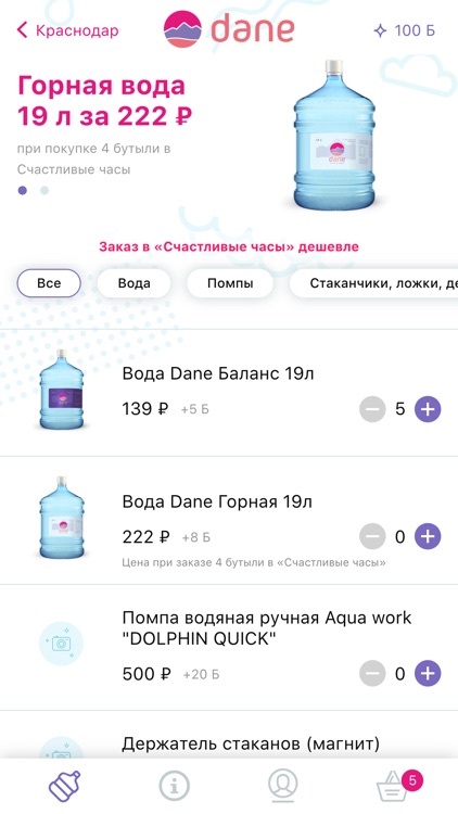 Dane Доставка воды