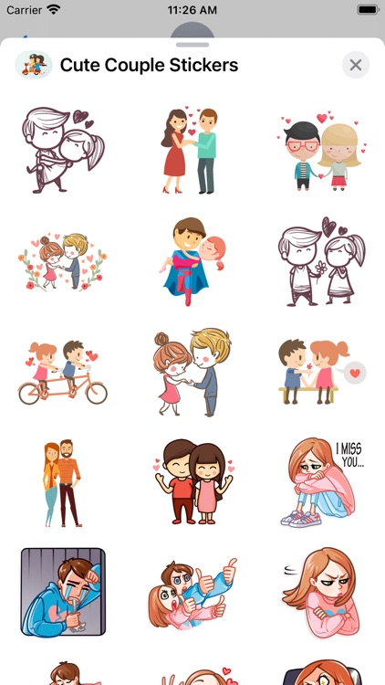 Cute Couple Best Stickers