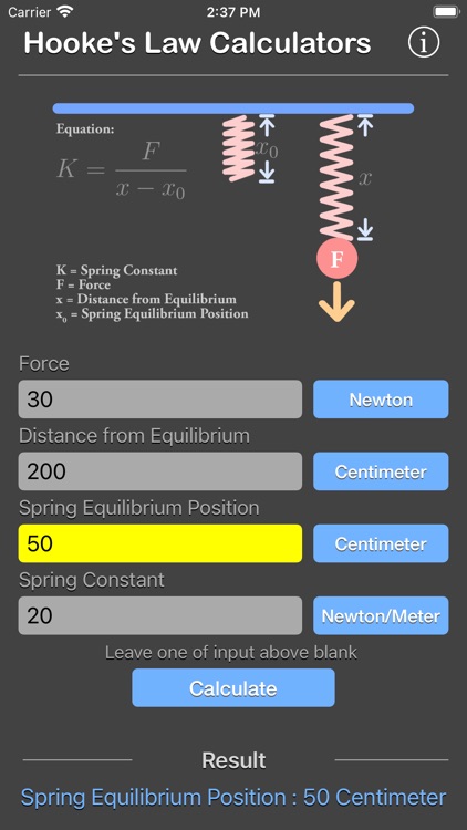 Hooke Law Calculator screenshot-9