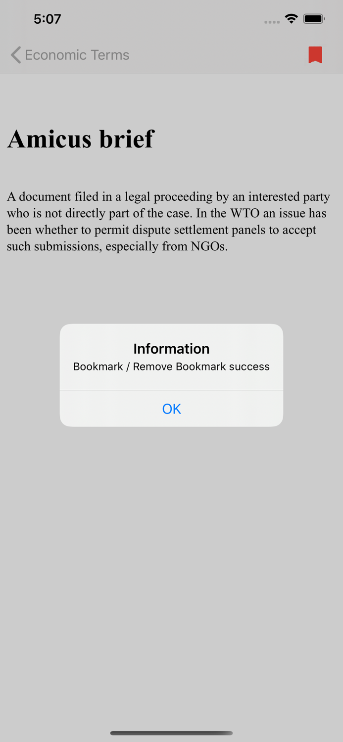 Economic Terms Dictionary