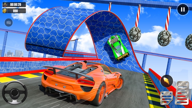 superhero car stunt game