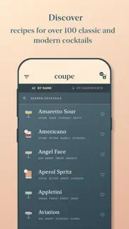 coupe: cocktail recipes iphone screenshot 2