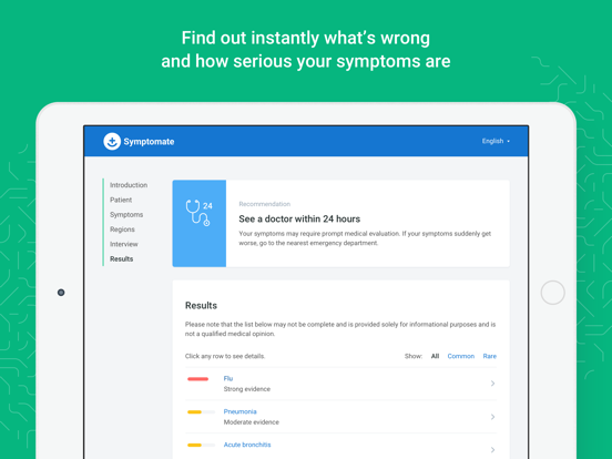 Symptomate – Symptom checker