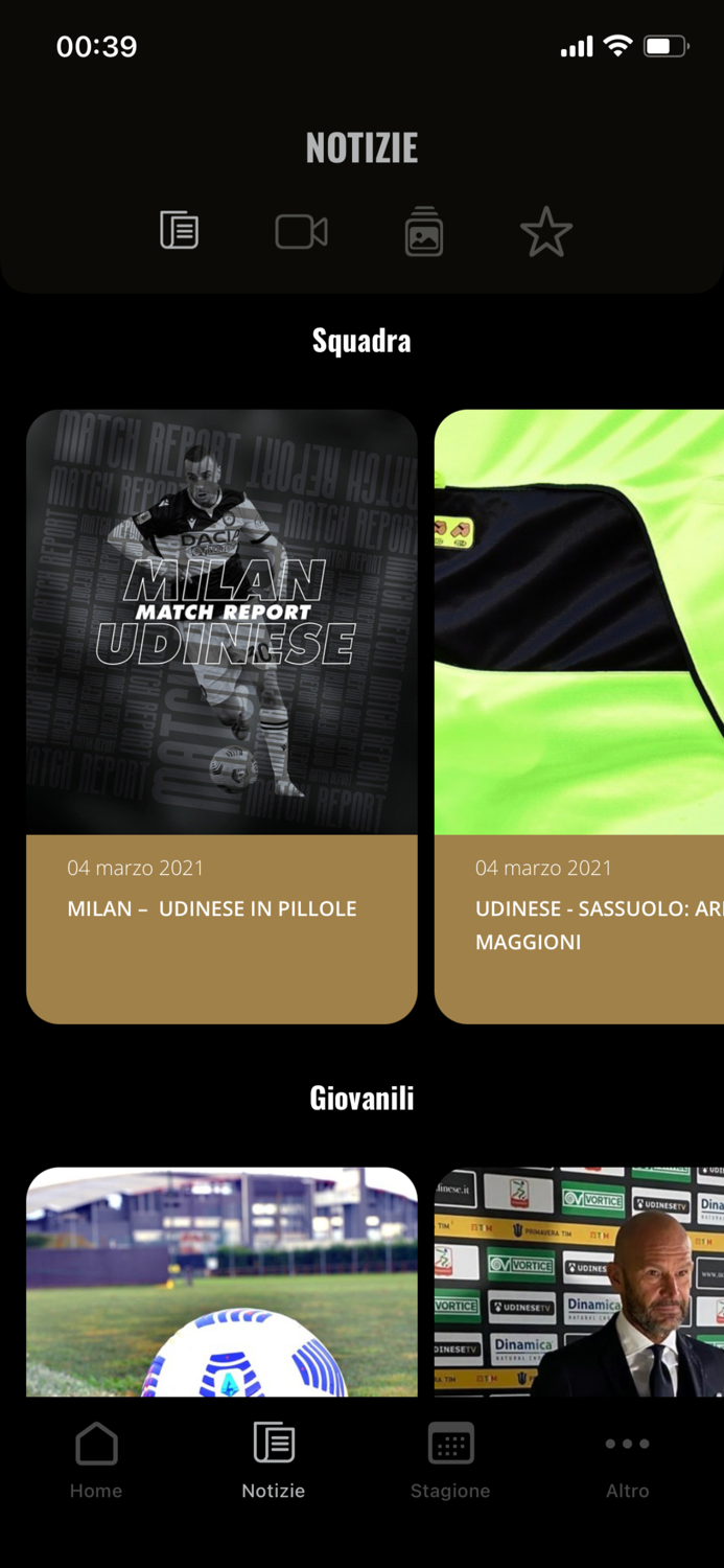 Udinese Calcio App Ufficiale