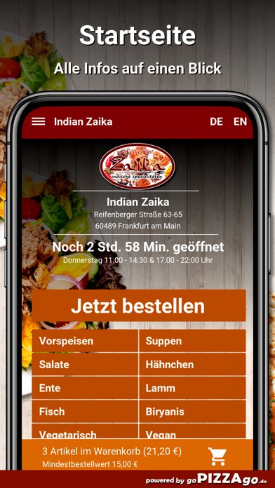 Indian Zaika Frankfurt am Main screenshot 2