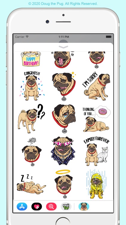 Doug the Pug Stickers