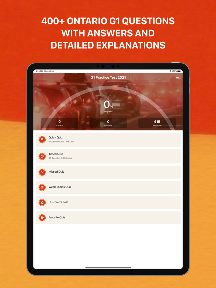 G1 Practice Test 2021