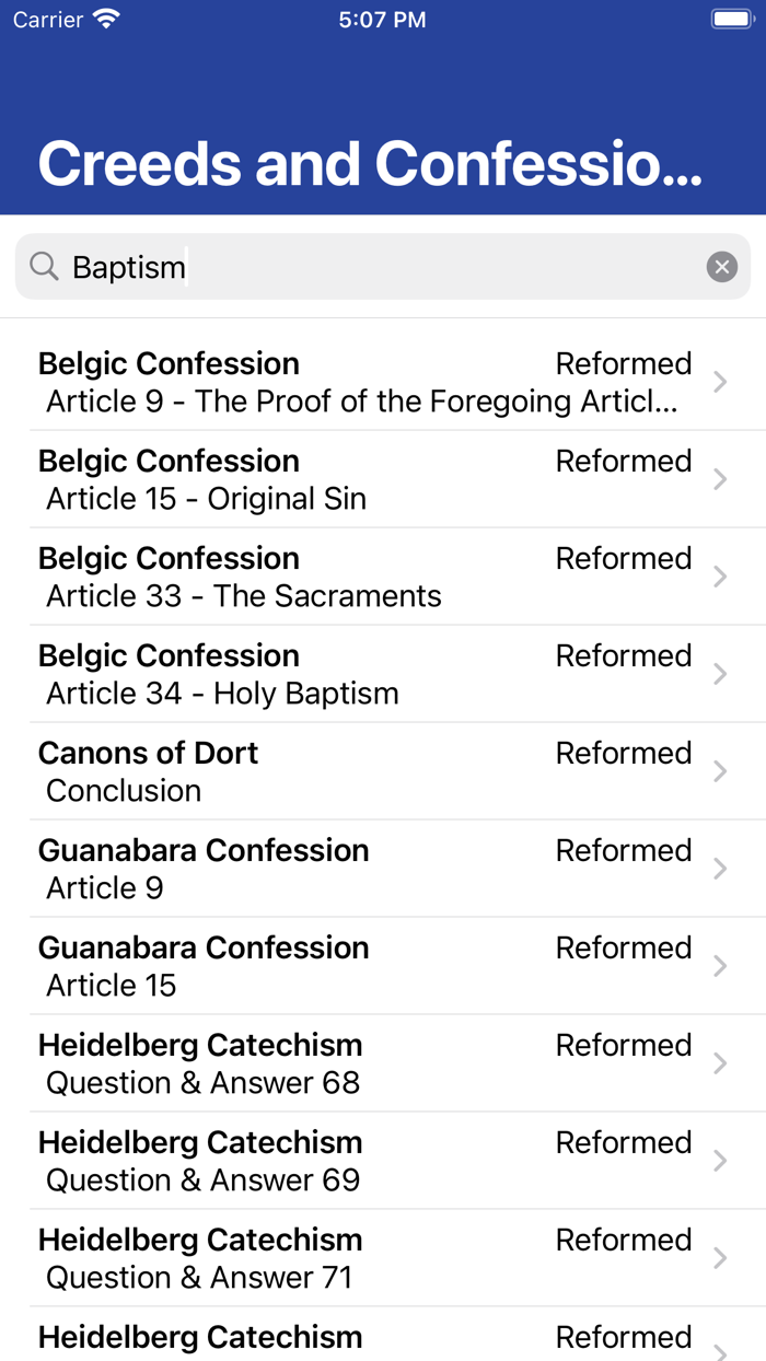 Creeds and Confessions