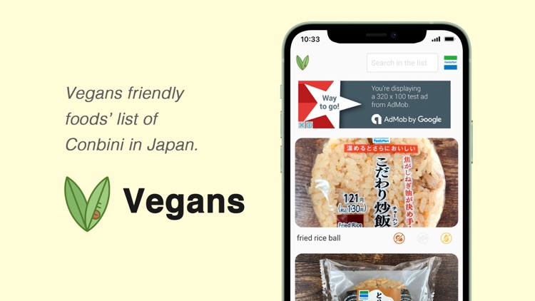 Vegans -Conbini foods list-