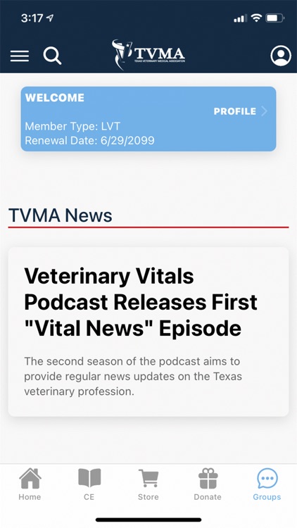 TVMA Member App