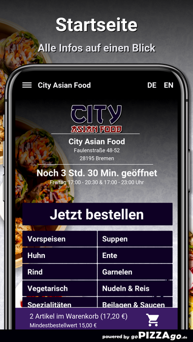 City Asian Food Bremen screenshot 2