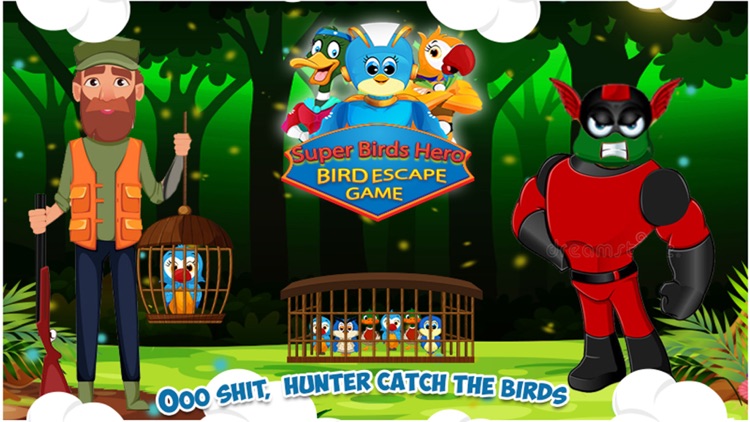 Superhero Bird VS Hunter screenshot-4