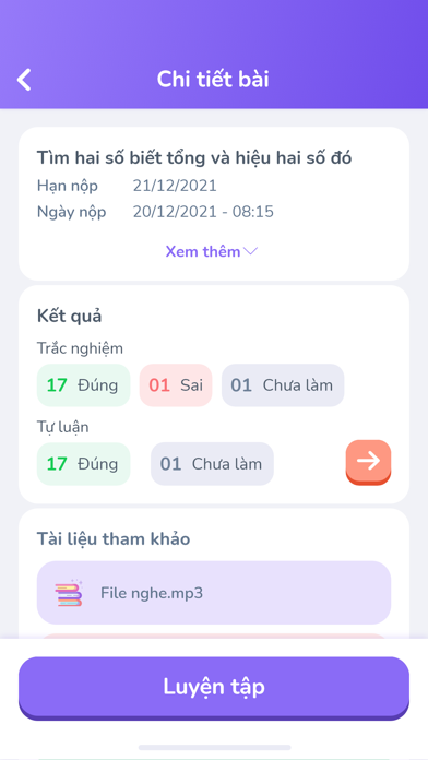 SISAP Học sinh: Ôn tập screenshot 3