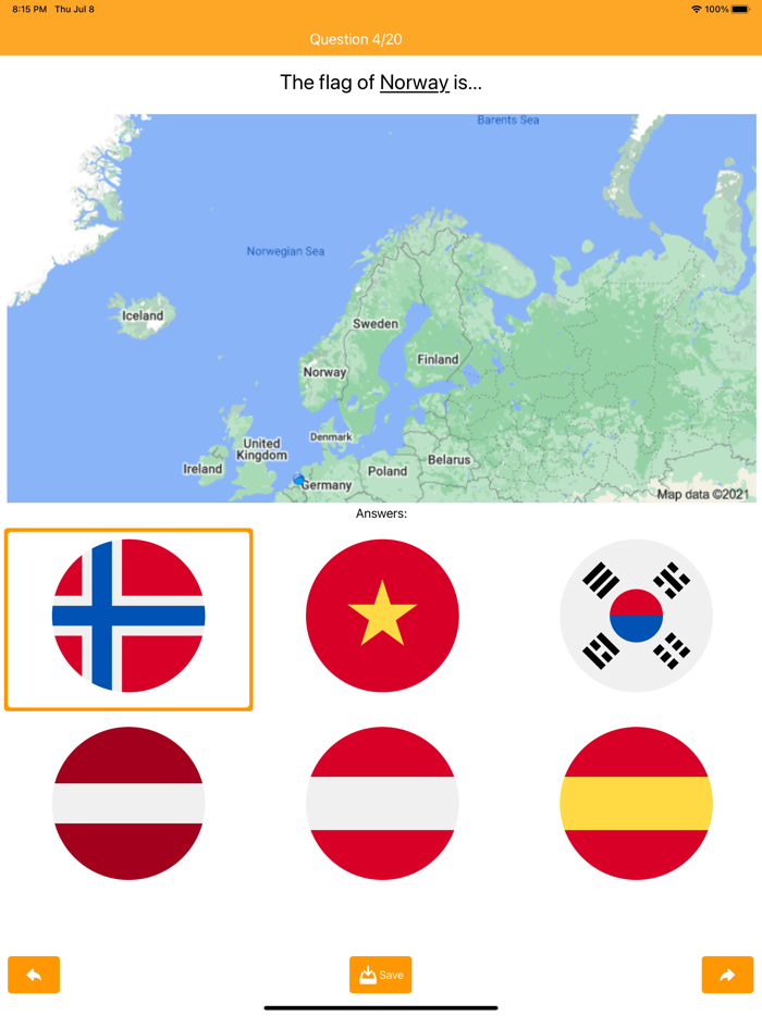 Flags Quiz PRO with Maps