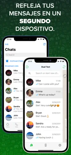 Image 2 Mensajería dual para WhatsApp iphone