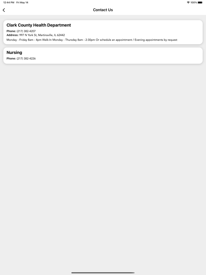 Clark County Health, IL