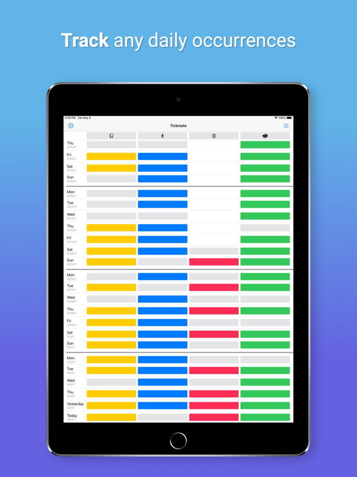 Tickmate 1-Bit Journal