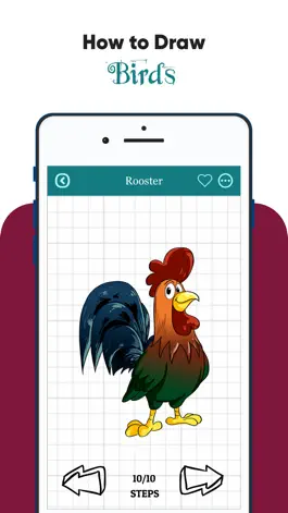 Game screenshot How to draw Birds Step by step apk
