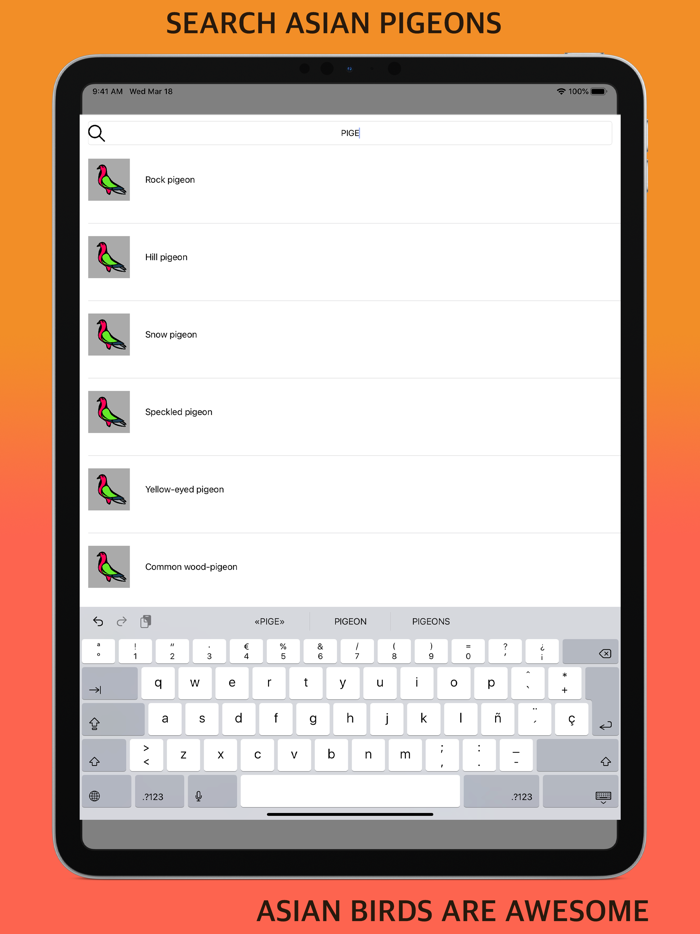 Asian Pigeon Scan Identifier