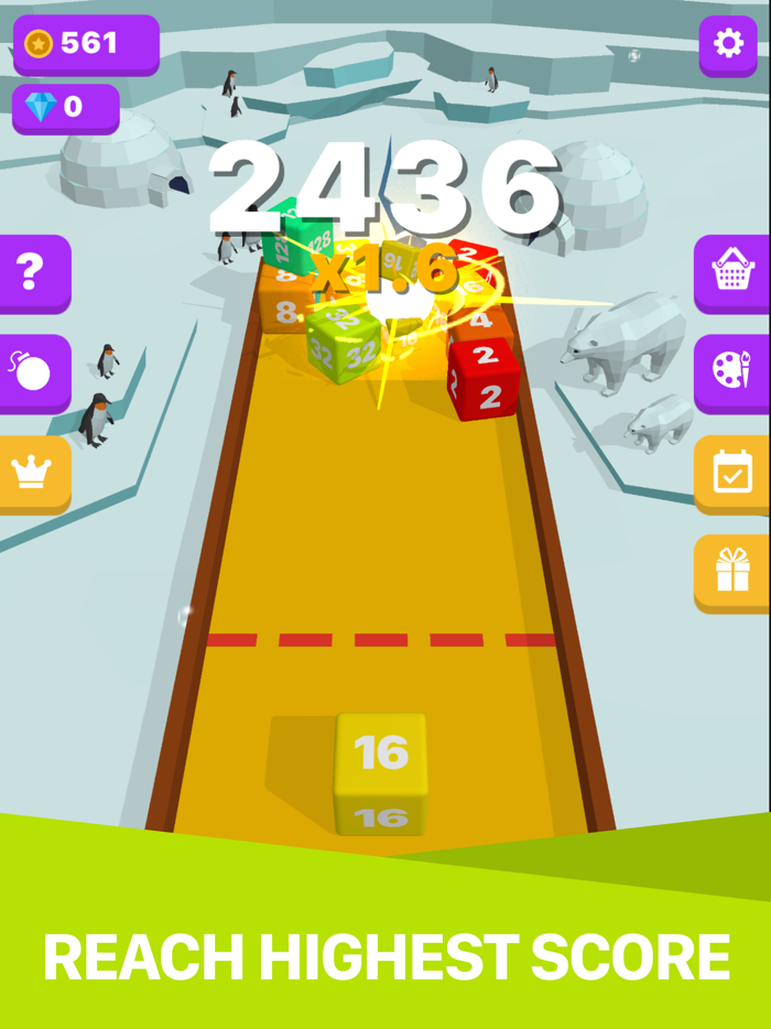 Cube Merge 2048 Challenge