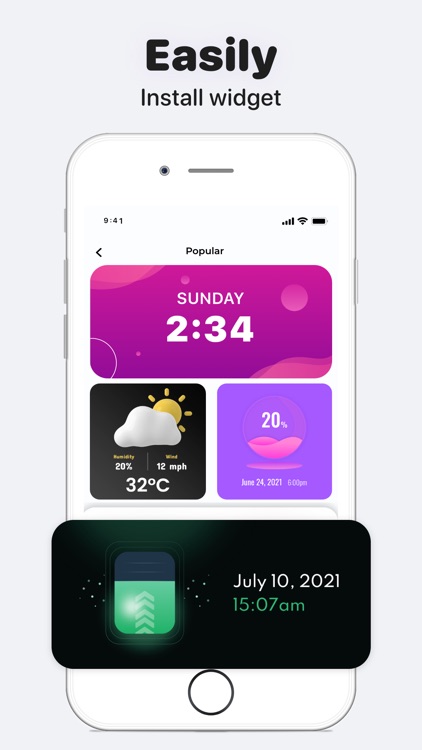 Colorful Widget go home screen screenshot-5