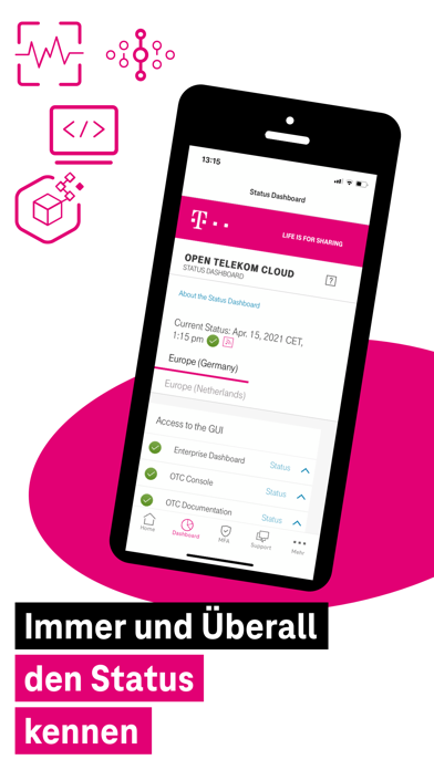 Open Telekom Cloud AppScreenshot von 2