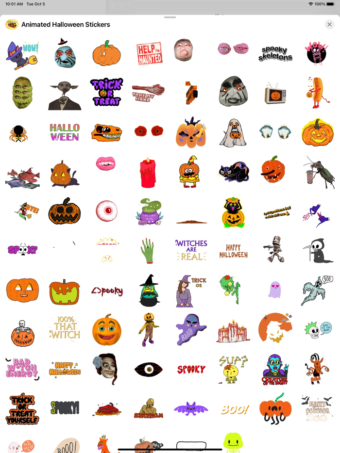 Animated Halloween Stickers