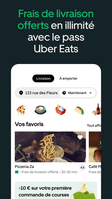 Uber Eats : Livraison de repas iphone captures décran