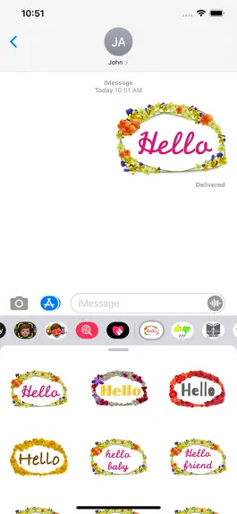 Game screenshot flower greetings stickers mod apk