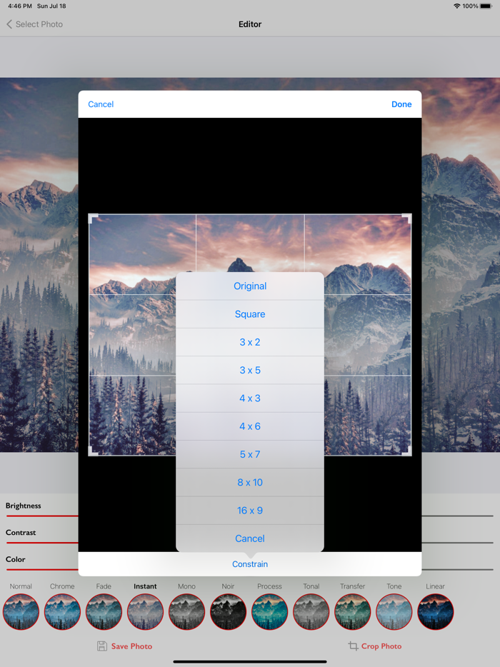 Photo Filter With Cropper
