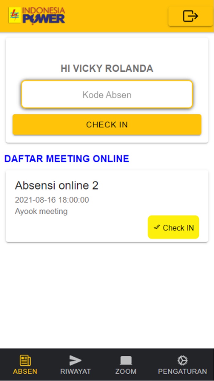 Absensi Meeting