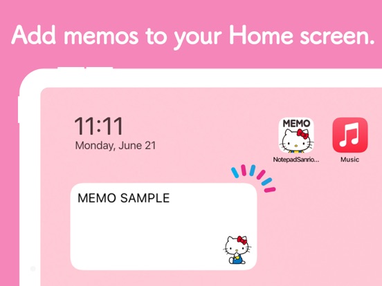 Notepad Sanrio characters screenshot 2